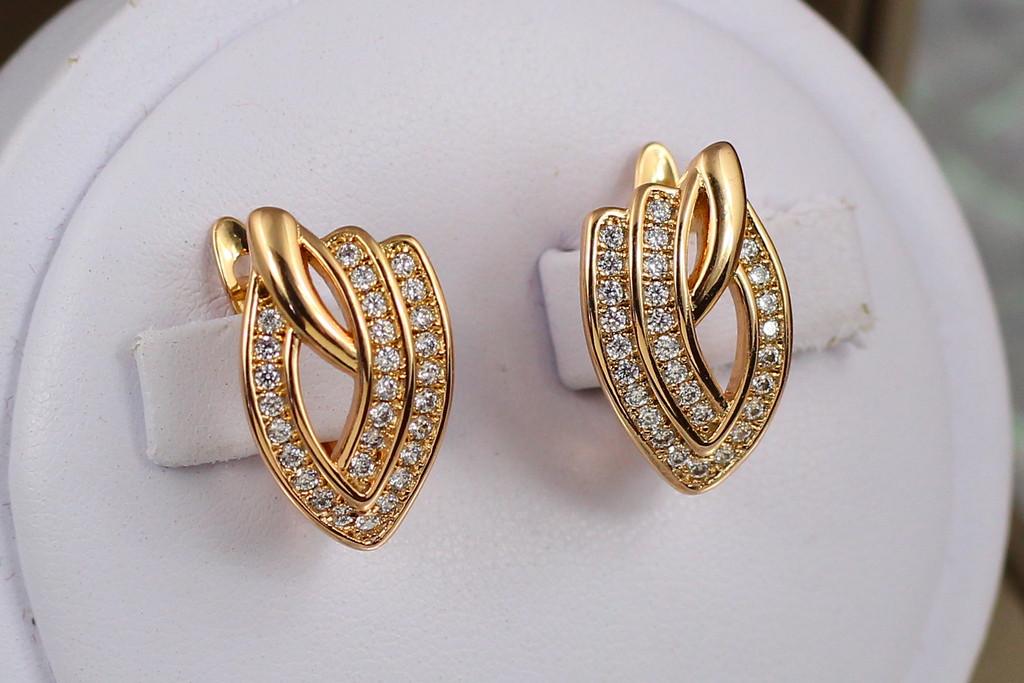Серьги Xuping Jewelry женский каприз 1,9 см Золотистый