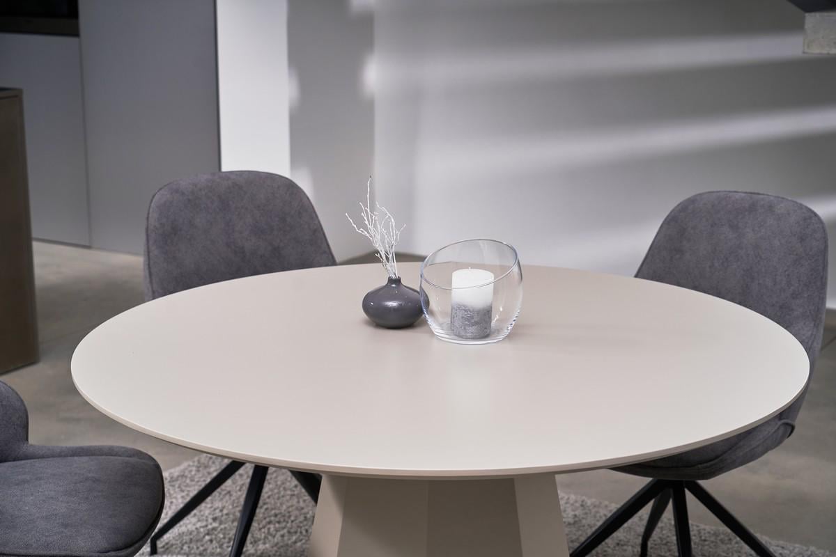 Стол обеденный круглый Ветро 1200/760 мм МДФ Теплый песок (TМ-200) - фото 2 Стол обеденный круглый Ветро 1200/760 мм МДФ Теплый песок (TМ-200) - фото 2