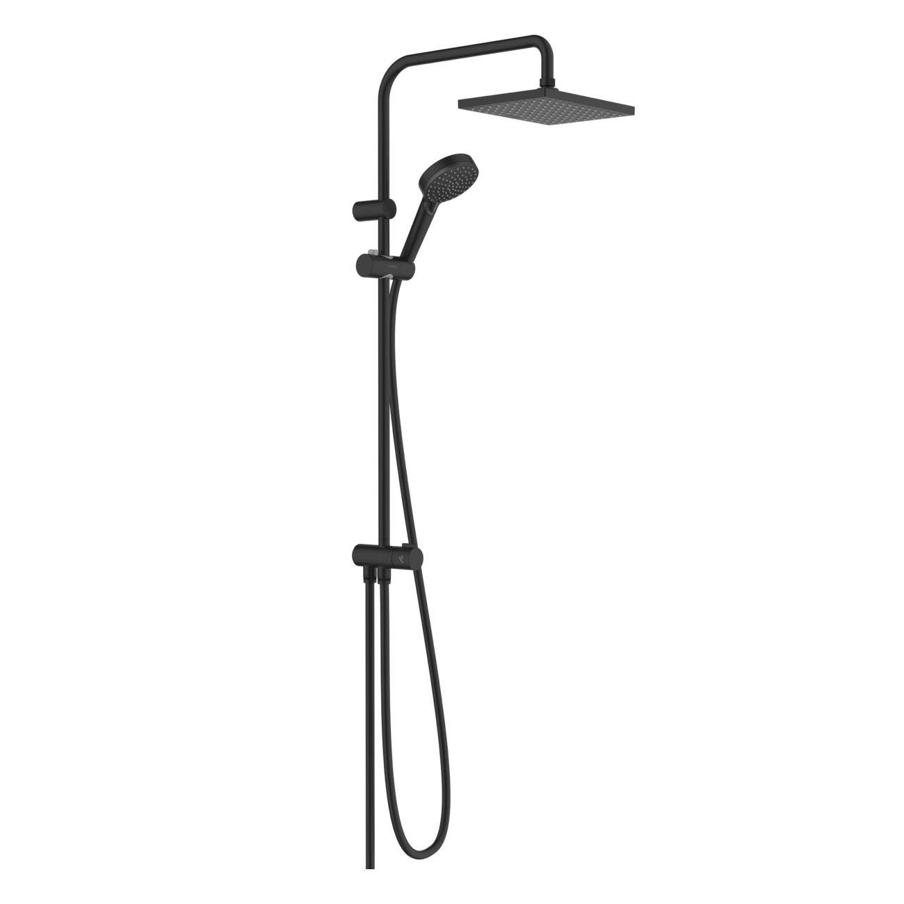 Душевая система Hansgrohe Vernis Shape Showerpipe 230 1jet Reno Черный матовый (26282670)