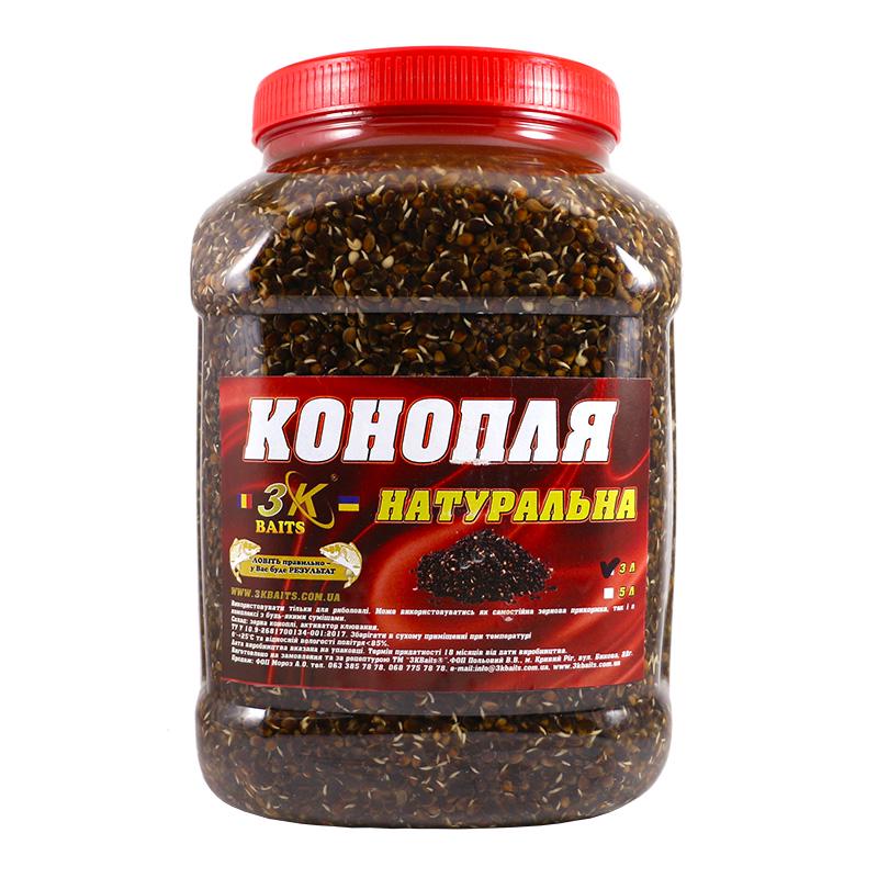 Прикорм 3KBaits Конопля натуральная 3 л (3KB1195)