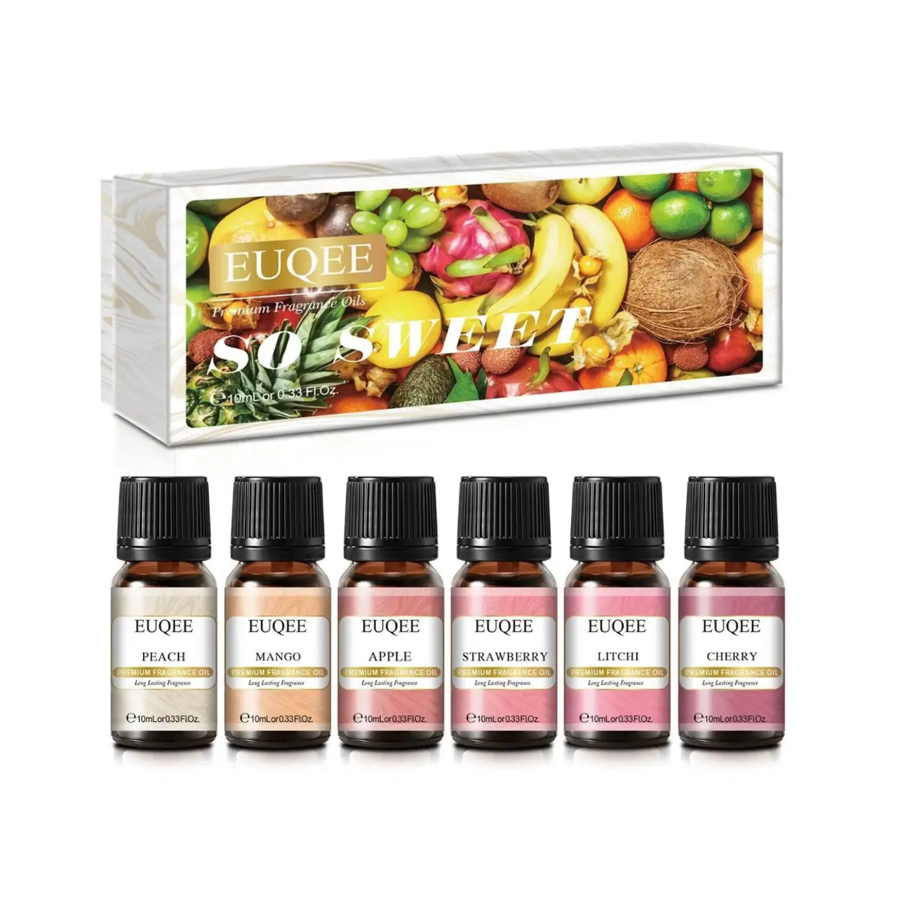 Набір ефірних олій So Sweet преміум-клас 6 шт. (EUQEEE4) Набір ефірних олій So Sweet преміум-клас 6 шт. (EUQEEE4)