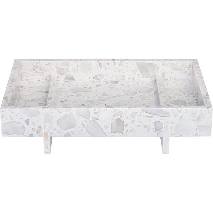 Поднос мраморный Blomus Abento 30x18x7,5 см Белый (2665275)