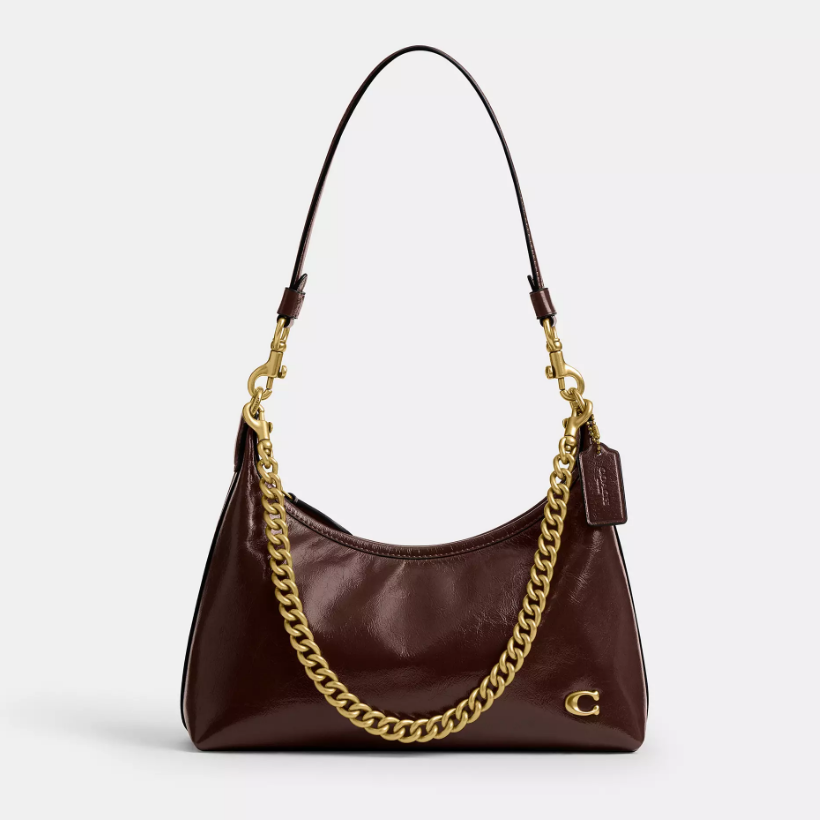 Женская сумка кожаная Coach Juliet Shoulder Bag 25 Brass/Maple Женская сумка кожаная Coach Juliet Shoulder Bag 25 Brass/Maple