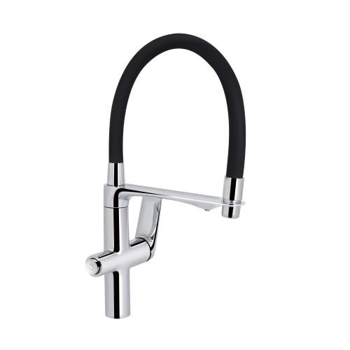 Смеситель для кухни Q-tap Vlasta New с гибким изливом с подключением для питьевой воды Chrome (QTVVLA364CRM45648)