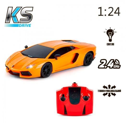 Автомобиль KS Drive Lamborghini Aventador LP 700-4 р/к 1:24 2,4 Ghz Оранжевый - фото 6