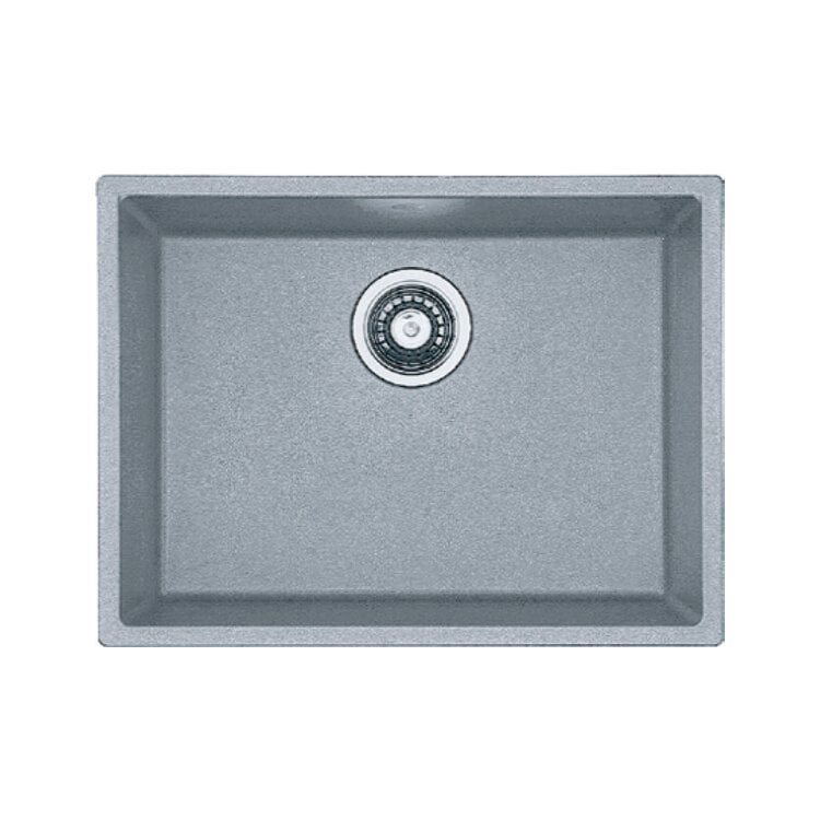 Мийка для кухні Quadro 53x46 см Grey Metallic