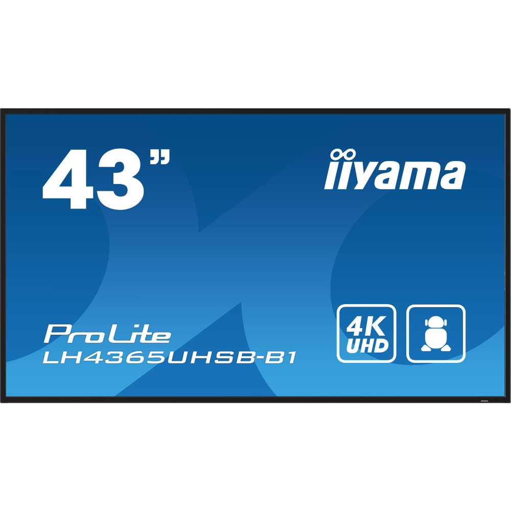 Дисплей информационный Iiyama ProLite LH4365UHSB-B1 Black (30359535)