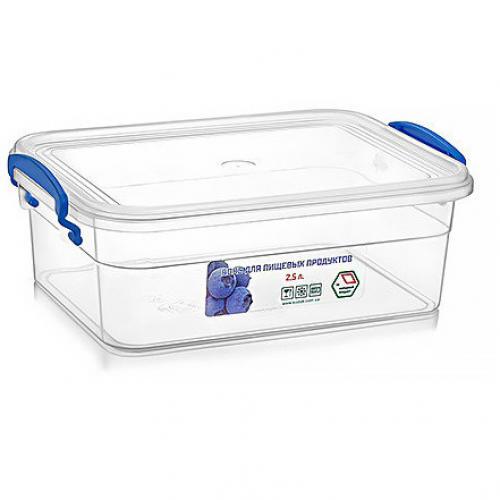 Контейнер пищевой Stenson с ручками 2,5 л 17,8х25х9 см (NP-53)