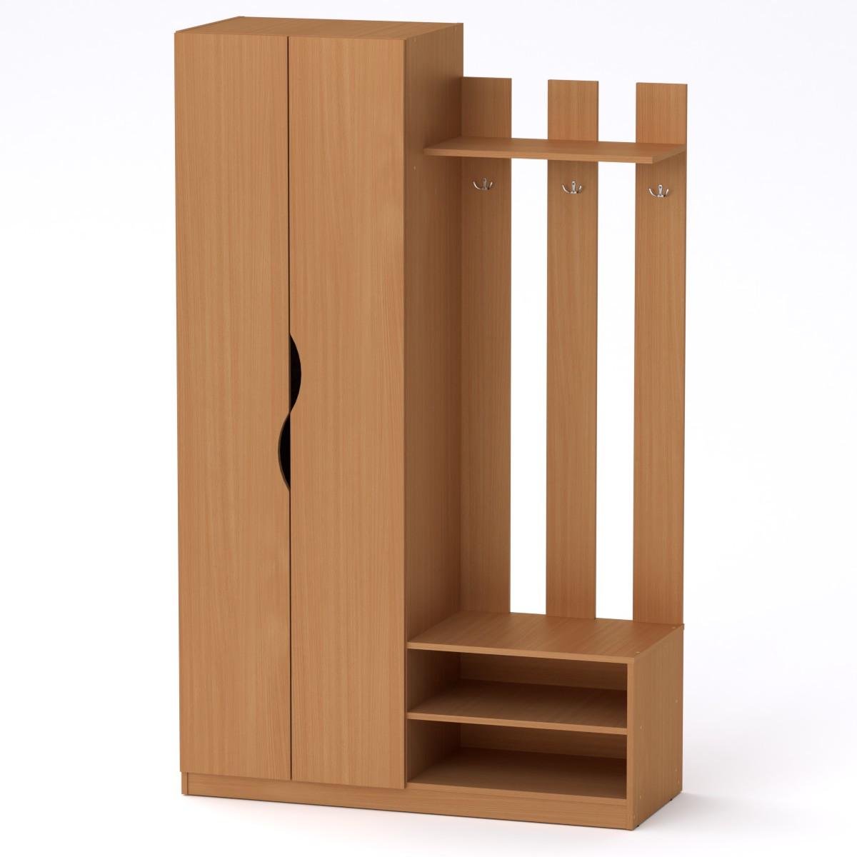 Передпокій Компаніт Nina 1202х464х1950 мм Бук (28401644) - фото 1 Передпокій Компаніт Nina 1202х464х1950 мм Бук (28401644) - фото 1