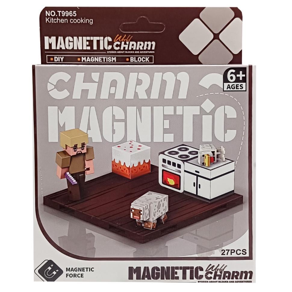 Конструктор дитячий магнітний Minecraft 9965 27 деталей (RLT52577)