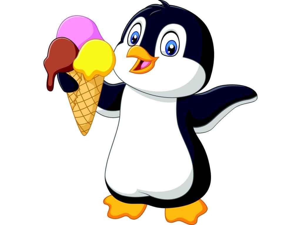 Картина по номерам Strateg Пингвин с мороженым 30х30 см (ES212)