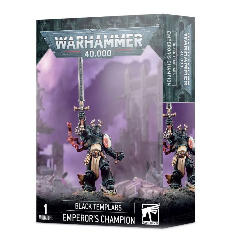 Мініатюра Games Workshop BLACK TEMPLARS EMPEROR'S CHAMPION (55-46)