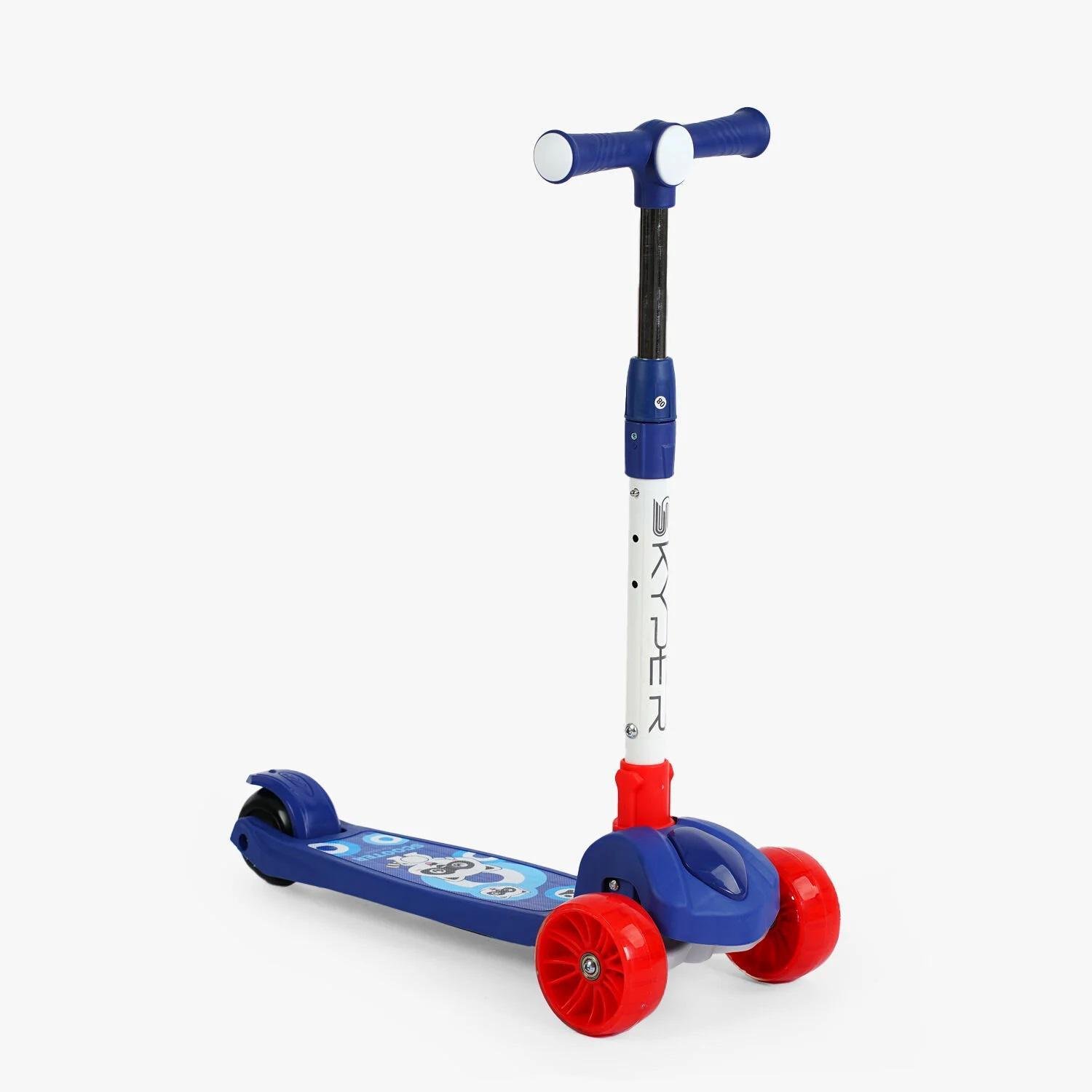 Самокат триколісний Skyper/колеса PU зі світлом/музика/кермо складане 125х40 мм Blue (153243) Самокат триколісний Skyper/колеса PU зі світлом/музика/кермо складане 125х40 мм Blue (153243)