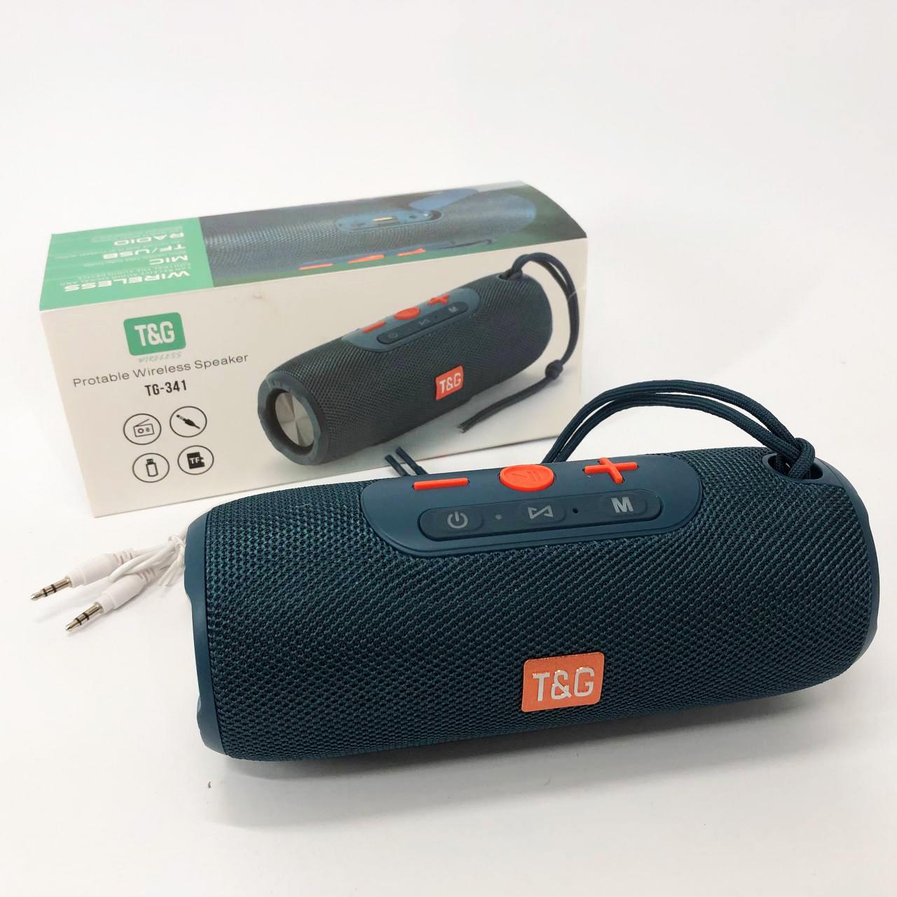 Колонка портативна Bluetooth TG341 зі шнурком Синій - фото 2 Колонка портативна Bluetooth TG341 зі шнурком Синій - фото 2