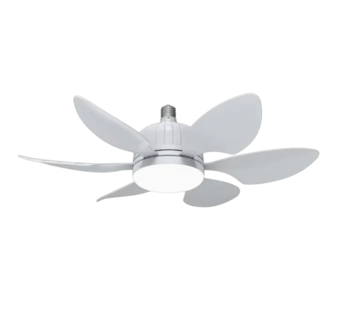 Вентилятор потолочный с подсветкой и пультом ДК 52 см Белый (28161184)