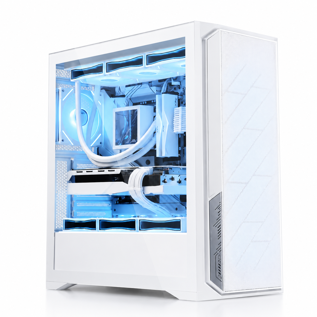 Игровой корпус SAMA для ПК ATX/Micro-ATX Белый/Прозрачный