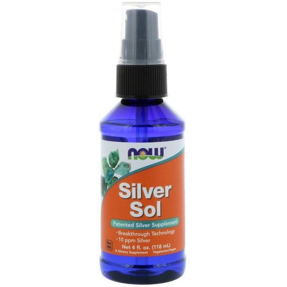 Колоїдне срібло NOW Foods SILVER SOL 10 PPM LIQUID 4 ун. 118 мл