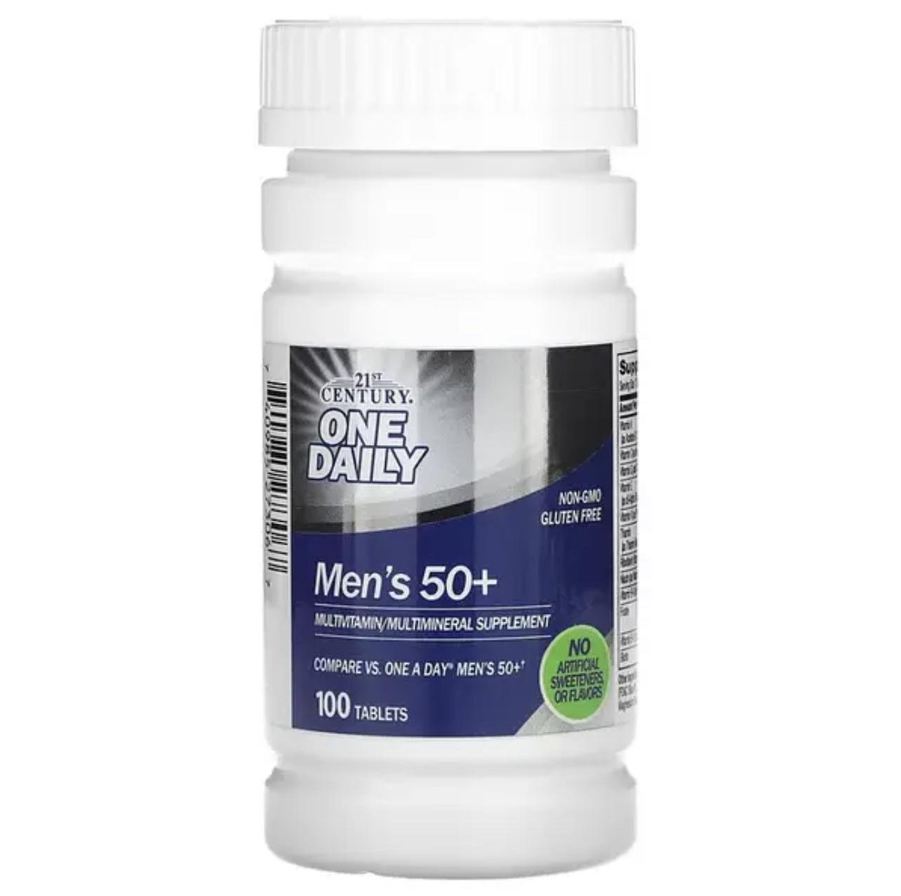 Витамины 21st Century One Daily Men's 50+ Multivitamin Multimineral 100 таблеток
