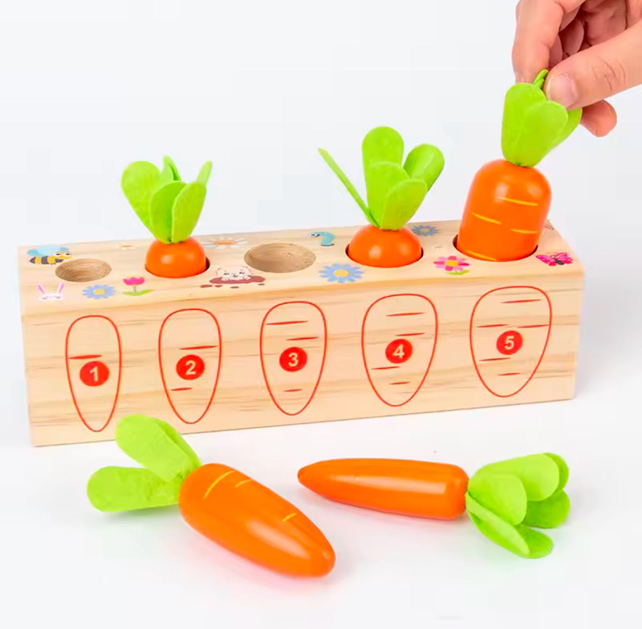 Игрушка для малышей Морковная сортировка с 5 морковками (56) - фото 4