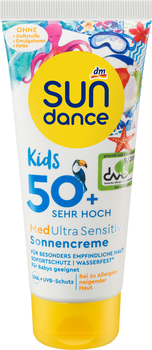 Крем сонцезахисний SUN DANCE Med Ultra Sensitiv SPF 50+ водостійкий дитячий 100 мл