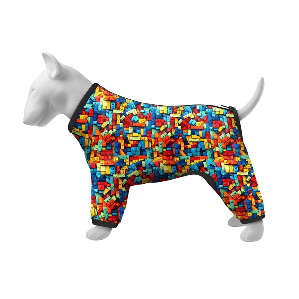 Ветровка для собак WAUDOG Clothes Блоки L50 В 70-74 см С 47-50 см Ветровка для собак WAUDOG Clothes Блоки L50 В 70-74 см С 47-50 см