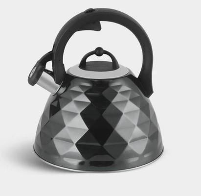 Чайник із неіржавкої сталі 3.0 л для індукційної плити Edenberg EB-8821 Чорний - фото 1