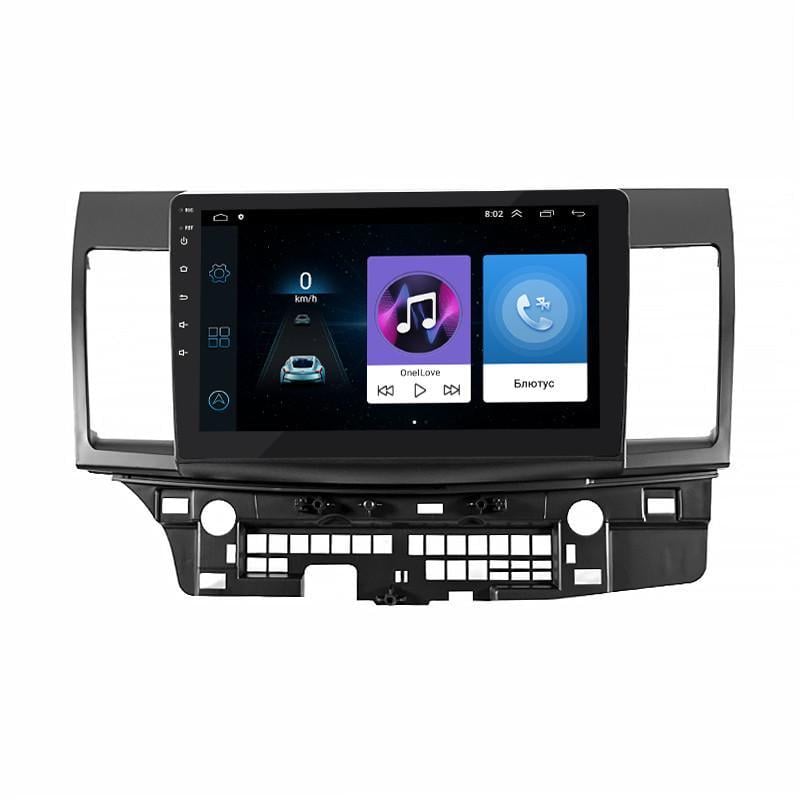 Автомагнитола штатная Lesko для Mitsubishi Lancer X рестайлинг 2 2015-2017 10" 1/16Gb Wi-Fi GPS Base MOB