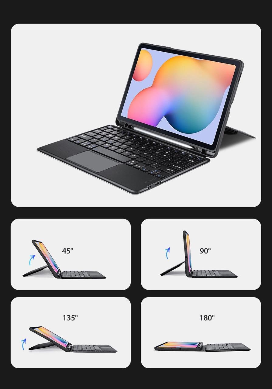 Чехол-клавиатура Dux Ducis Keyboard Bluetooth 5.0 для Samsung Galaxy Tab S6 Lite P610/P613/P615/P619 Black (6934913023457) - фото 3