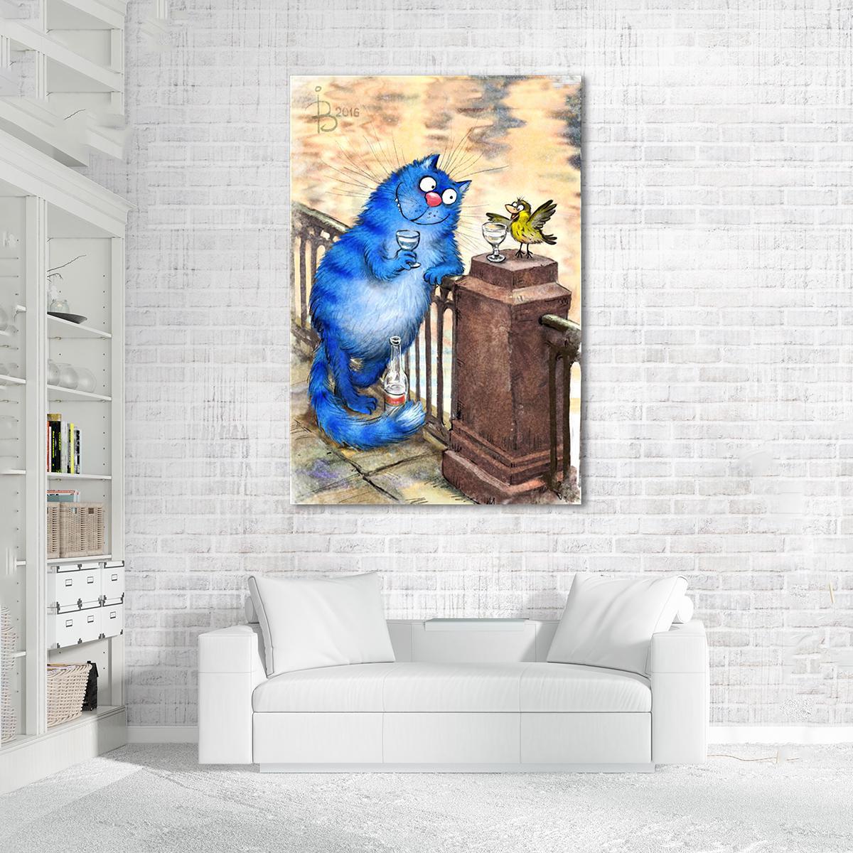 Модульная картина Беседа на Фонтанке 1 модуль 60x90 см (_rinaz_20162225024)