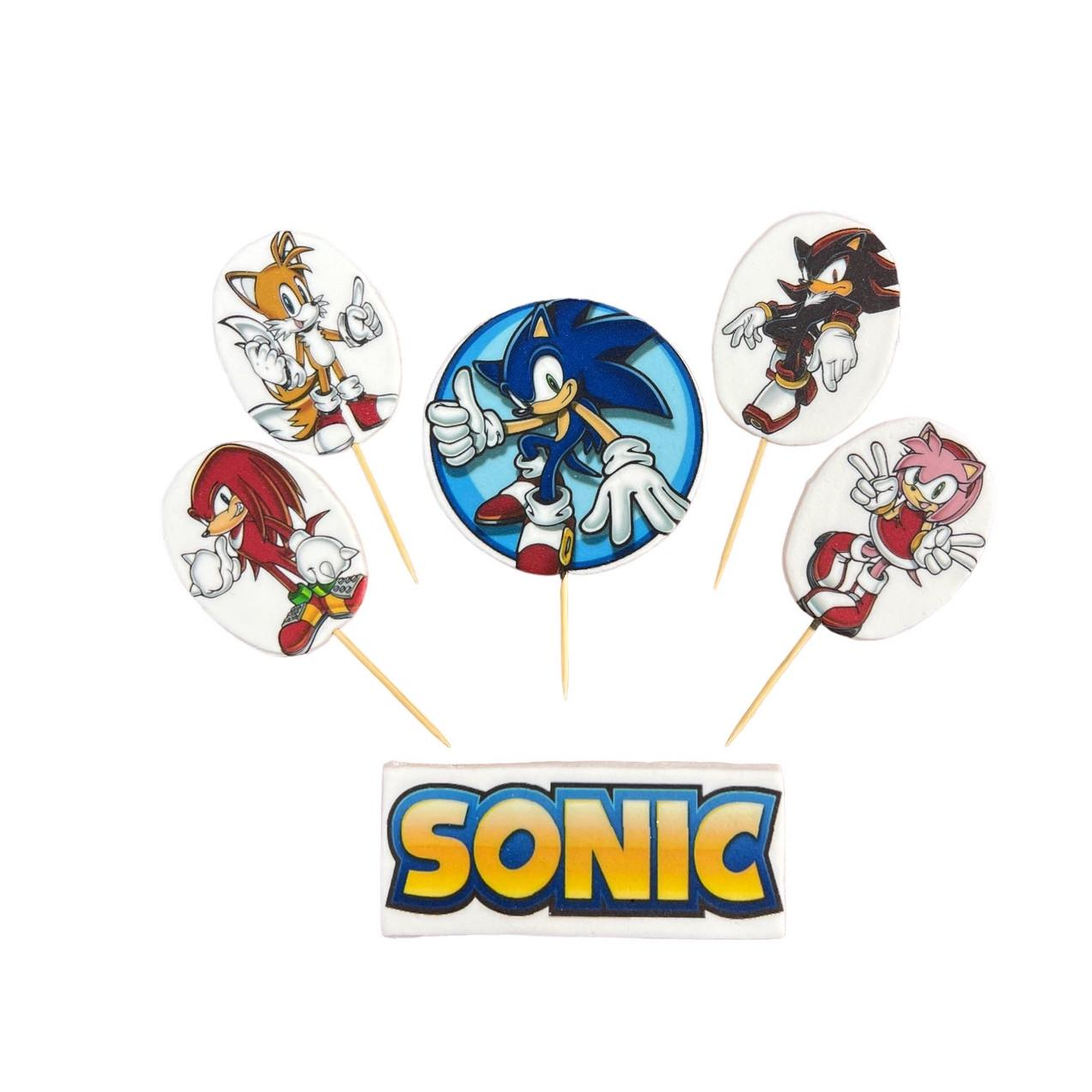 Набор декора на торт из игры Соник Sonic для мальчиков (1887020876)