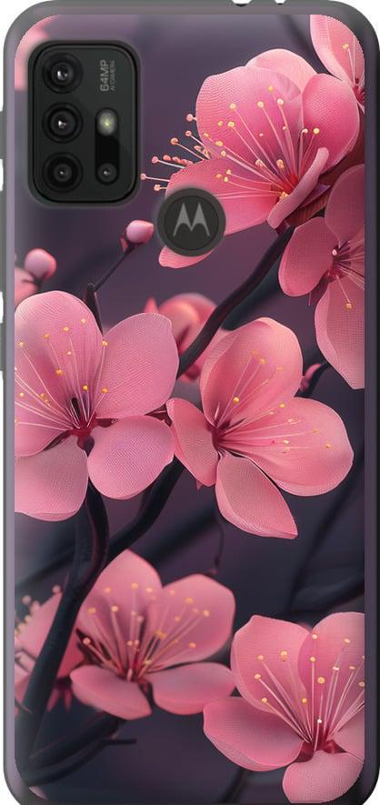 Чехол на Motorola Moto G10 Пурпурная сакура (6075u-2319-42517)