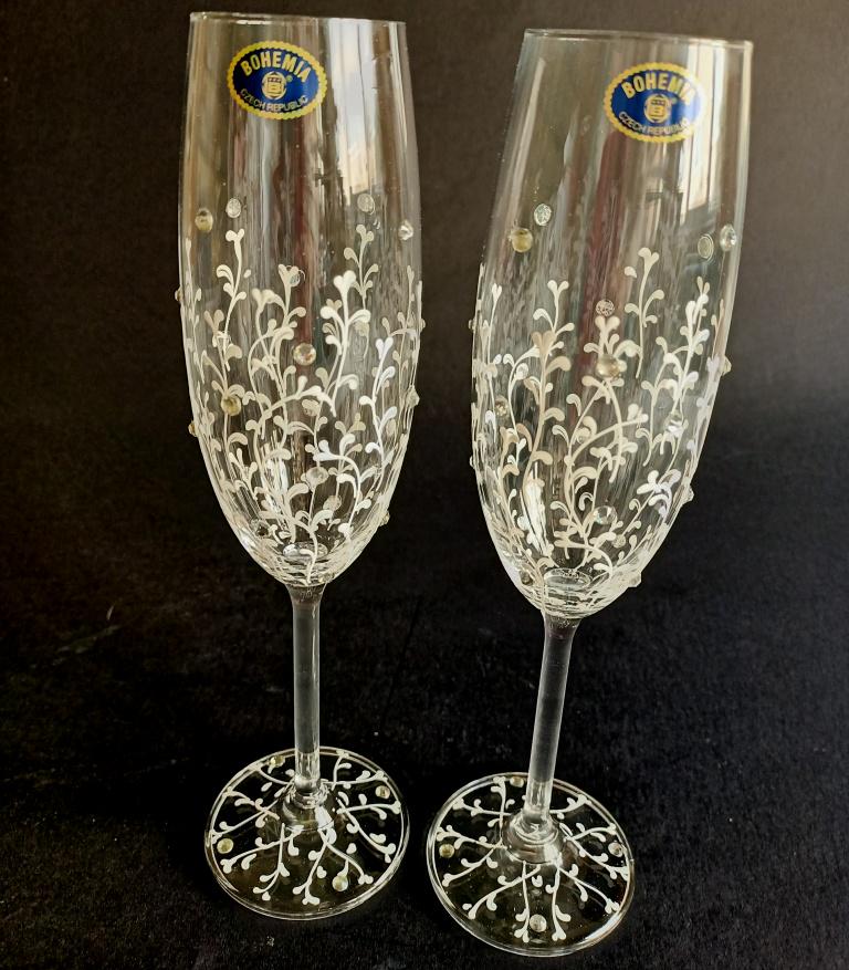 Бокалы свадебные Bohemia Sandy 190 мл 2 шт. (3226)