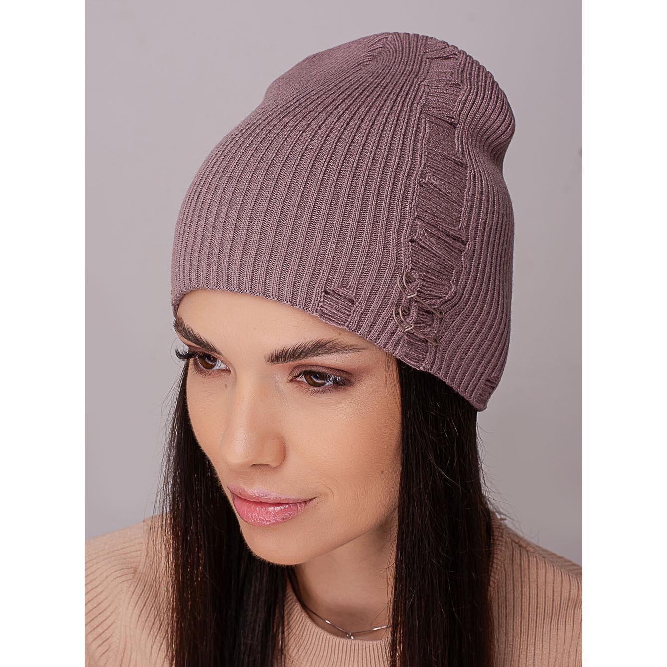 Шапка женская Leks ЧИКАГО без отворота двойная рваная со шпильками в рубчик one size Капучино (215422) - фото 1 Шапка женская Leks ЧИКАГО без отворота двойная рваная со шпильками в рубчик one size Капучино (215422) - фото 1