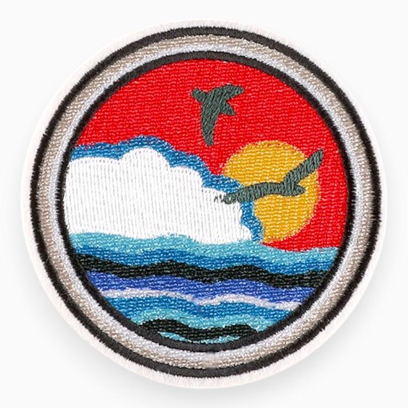 Термоаплікація Sunset вишита 8,7х8,7 см 1 шт. Різнокольоровий (АК8787к52)