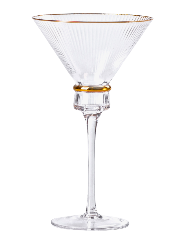 Набір келихів для мартіні Stunning 6 шт. по 300 мл Прозорий/Золотий - фото 3 Набір келихів для мартіні Stunning 6 шт. по 300 мл Прозорий/Золотий - фото 3