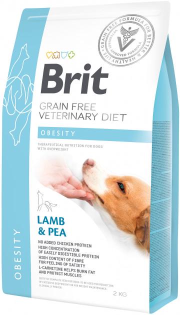 Корм сухий Brit VetDiets Obesity для дорослих собак при надмірній вазі 2 кг (170941/8073)