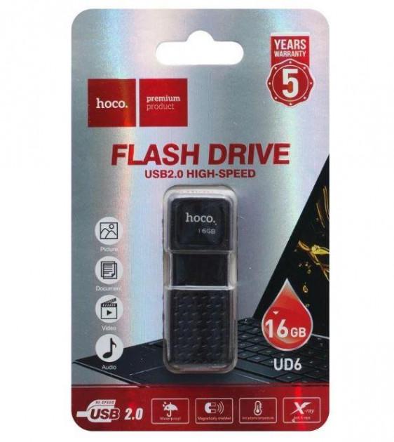 Флешка Hoco USB Intelligent U disk UD6 16 GB Черный (011840) - фото 3