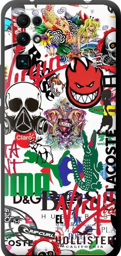 Чехол на Huawei Honor 30 Many different logos (4022b-1921-42517)