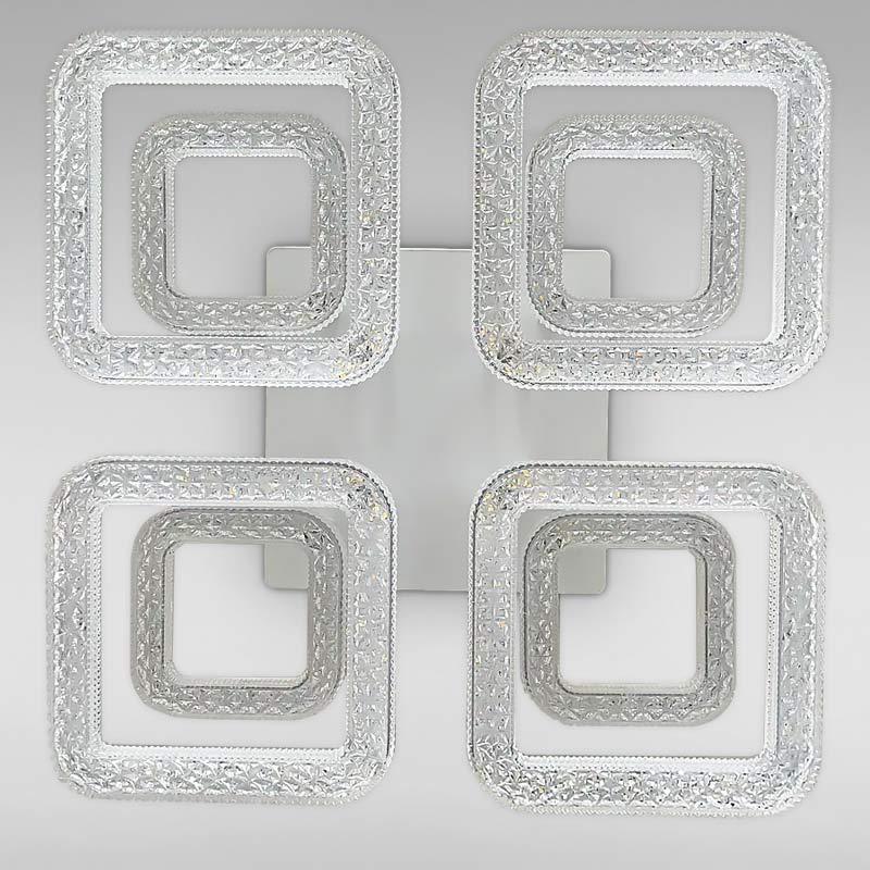 Потолочная люстра LED Light House SC-18203A/4+4C 208W 2.4G 520х520х140 мм Белый