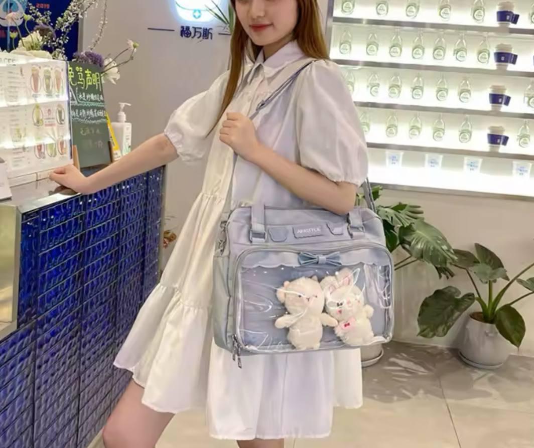 Сумка женская с экраном для игрушек и картинок стиль Кавая в стиле K POP Голубой (2600707880) - фото 5 Сумка женская с экраном для игрушек и картинок стиль Кавая в стиле K POP Голубой (2600707880) - фото 5