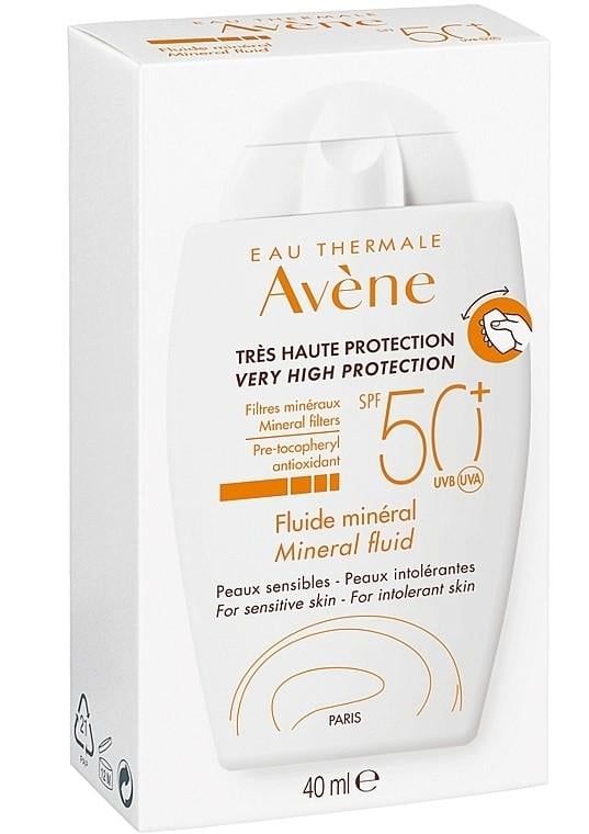 Флюид солнцезащитный с минеральным экраном Avene Eau Thermale Mineral Fluid SPF 50+ 40 мл (1453119786) Флюид солнцезащитный с минеральным экраном Avene Eau Thermale Mineral Fluid SPF 50+ 40 мл (1453119786)