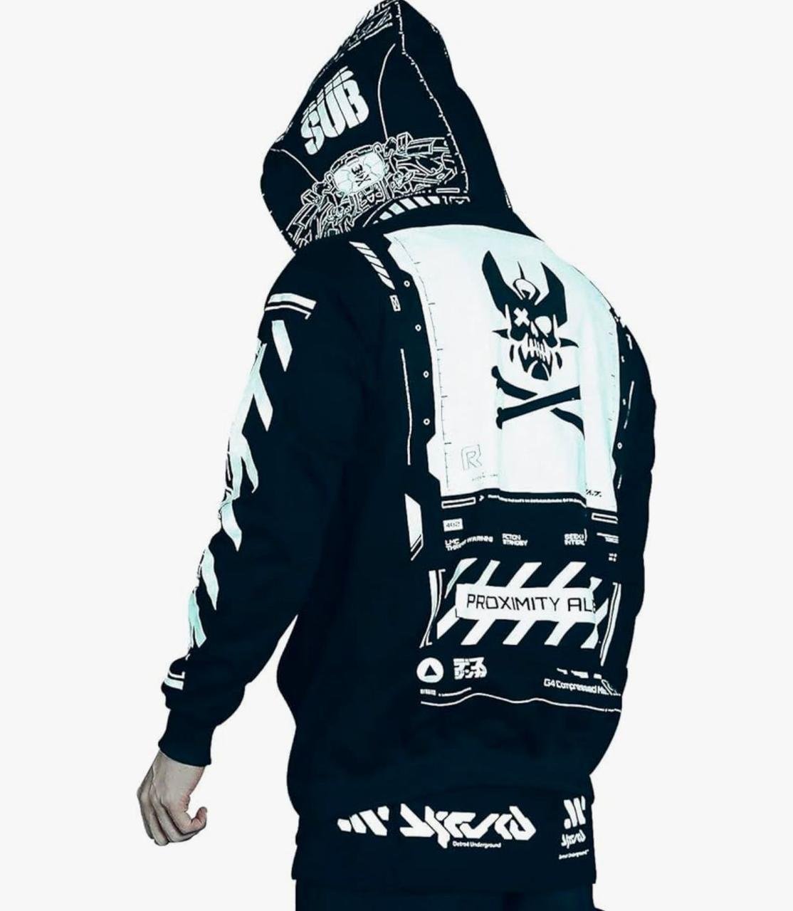 Худі чоловіче з принтом Pin-000-3401 M Чорний (2711253697) Худі чоловіче з принтом Pin-000-3401 M Чорний (2711253697)