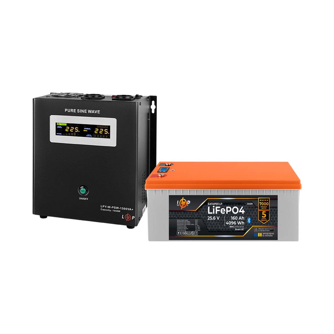 Комплект резервного питания LogicPower ИБП литиевая LiFePO4 батарея UPS В1500 АКБ LiFePO4 4096W