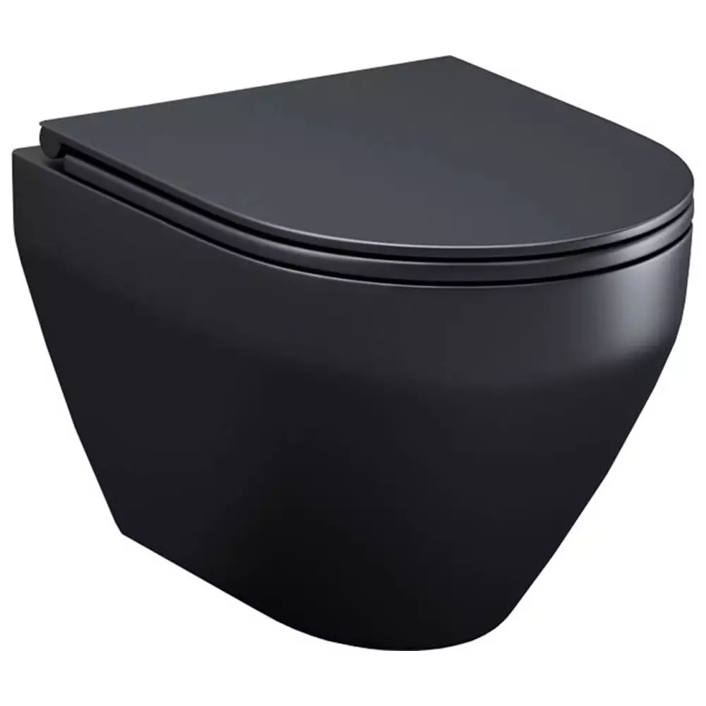 Унитаз подвесной Am.Pm Spirit C701700MBSC FlashClean с сиденьем SoftClose Черный матовый (35010074)