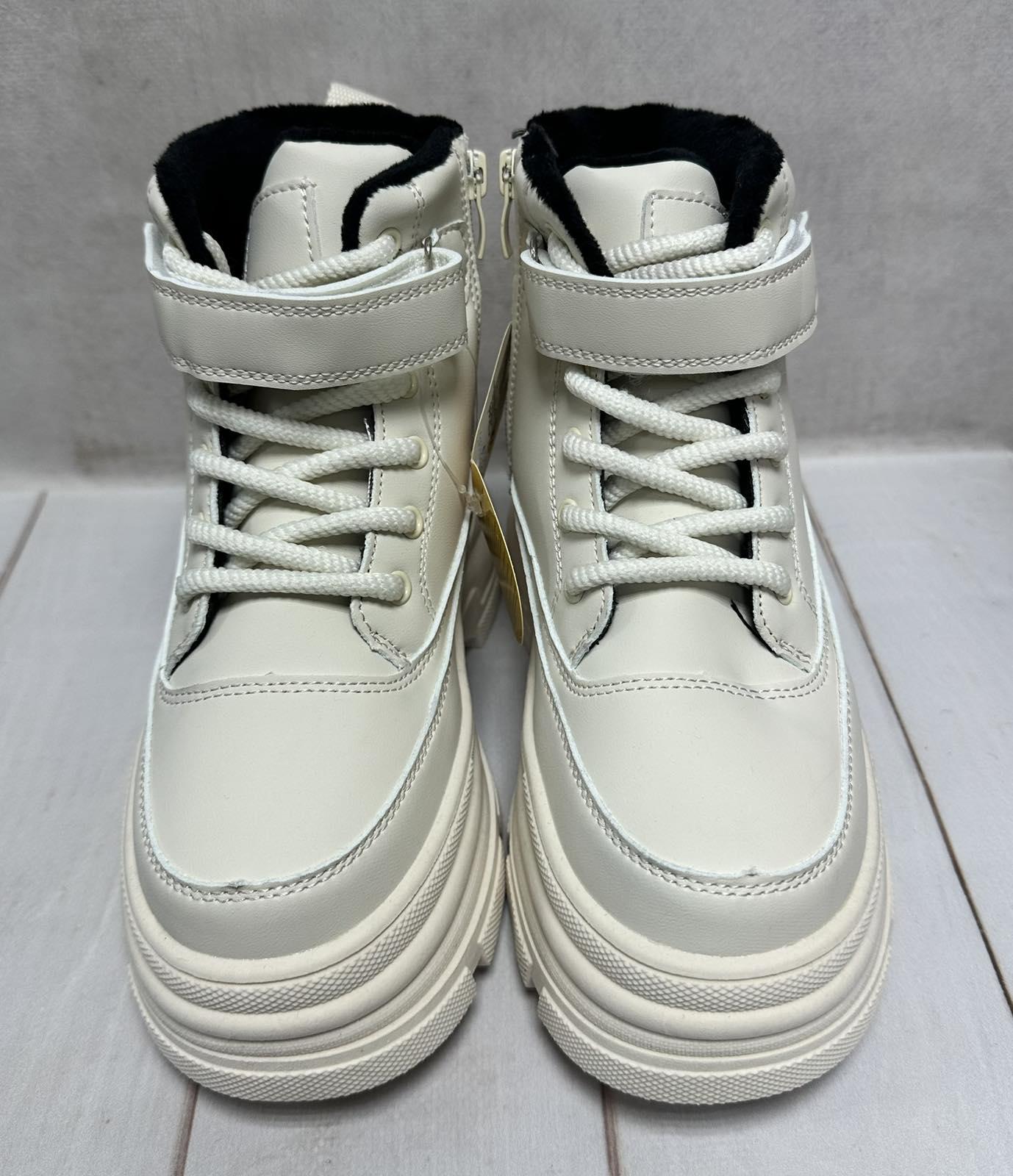 Черевики дитячі Clibee підліткові на овчині р. 32/21 см Білий - фото 2