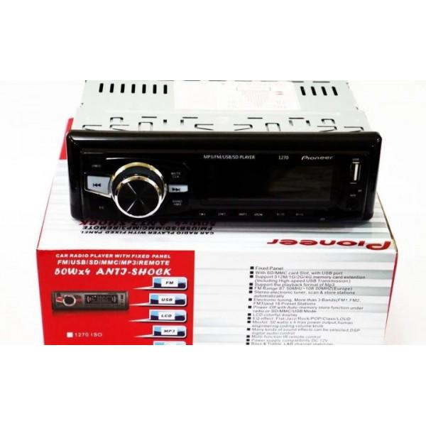 Автомагнитола PIONEER 1270 с пультом Черный (15467523) - фото 4