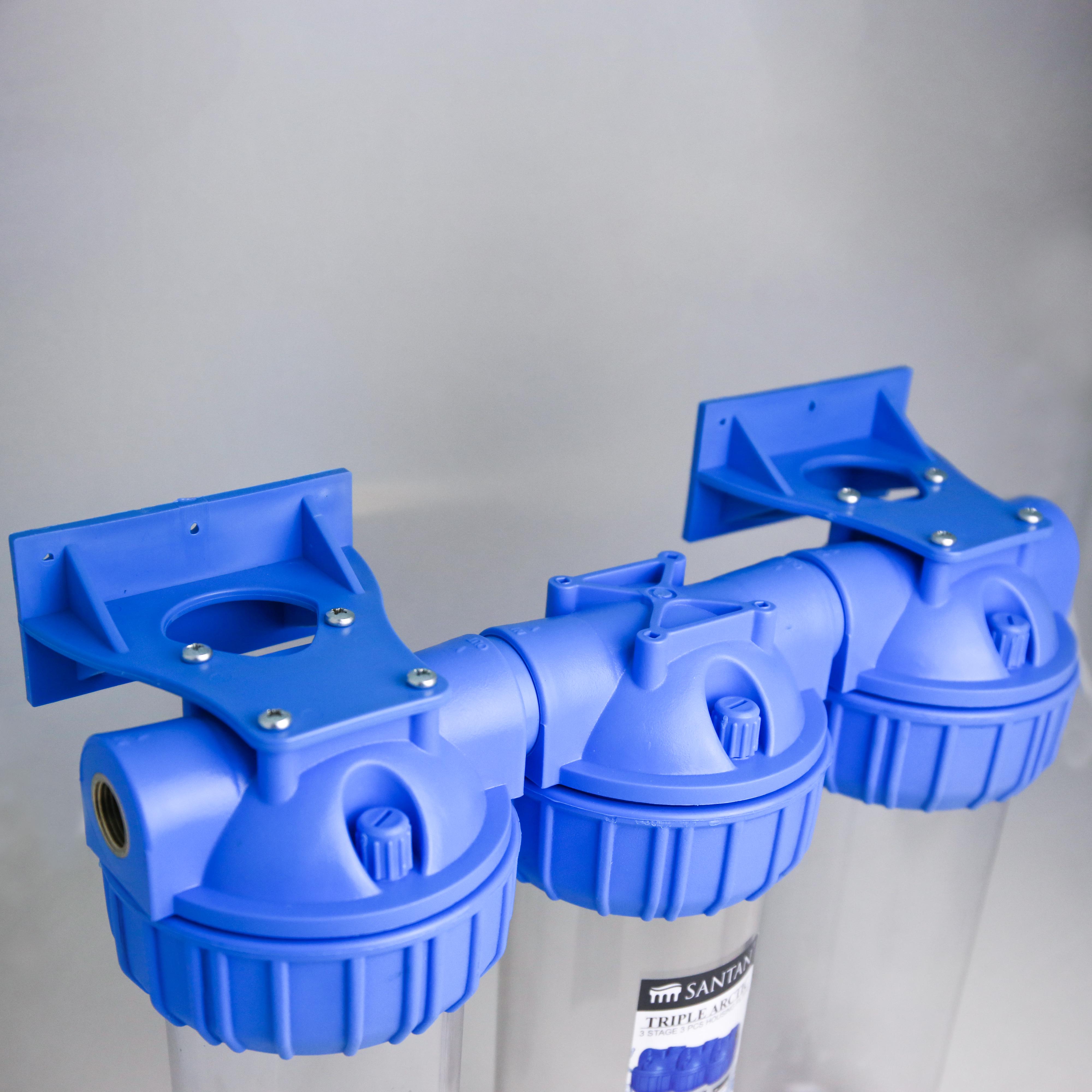 Фільтр для очищення води потрійний SANTAN Triple Arctic 3PS 1/2" корпус/кріплення/ключ без картриджа (332767) - фото 4