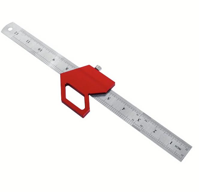Разметчик под углом для деревообработки со стальной линейкой 45/60/90° (1005006959410505) - фото 2