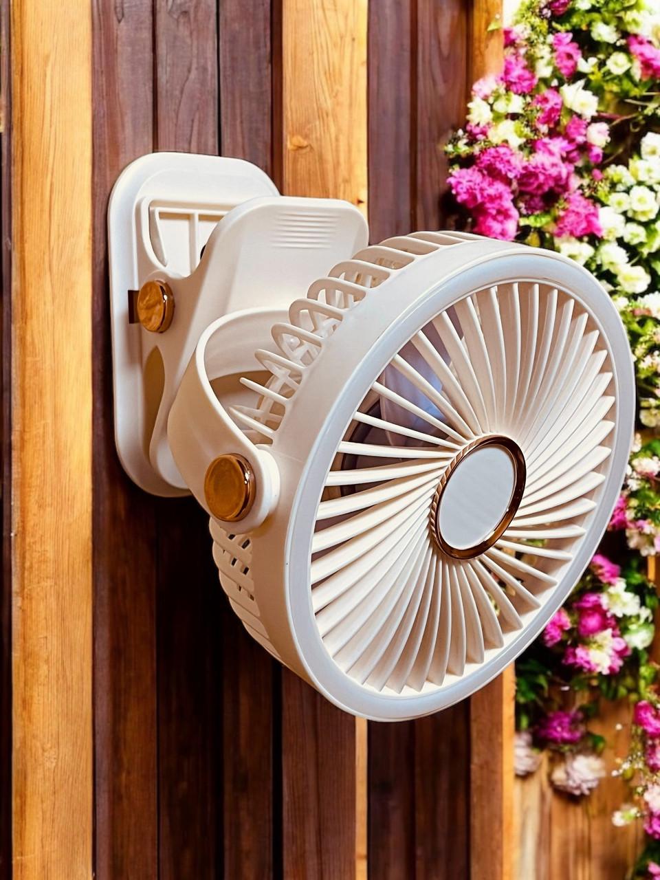 Вентилятор F2-150 акумуляторний з LED підсвічуванням та прищіпкою Beige (2589012893) - фото 5 Вентилятор F2-150 акумуляторний з LED підсвічуванням та прищіпкою Beige (2589012893) - фото 5