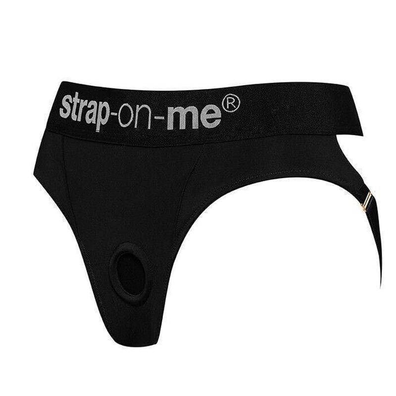 Трусики-стринги для страпона Strap-On-Me Heroine Harness XS Черный (57473)
